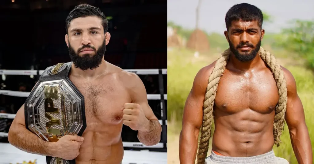 Arman Tsarukyan and Ankit Baiyanpuria Share Tense Face-Off Ahead of August 1 Submission-Only Grappling Match