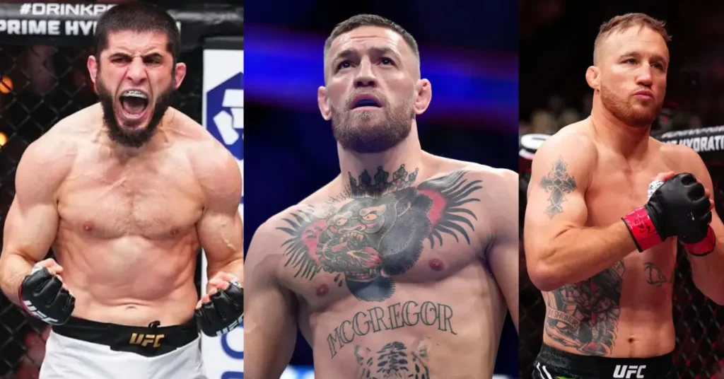Justin Gaethje, Islam Makhachev, Conor McGregor